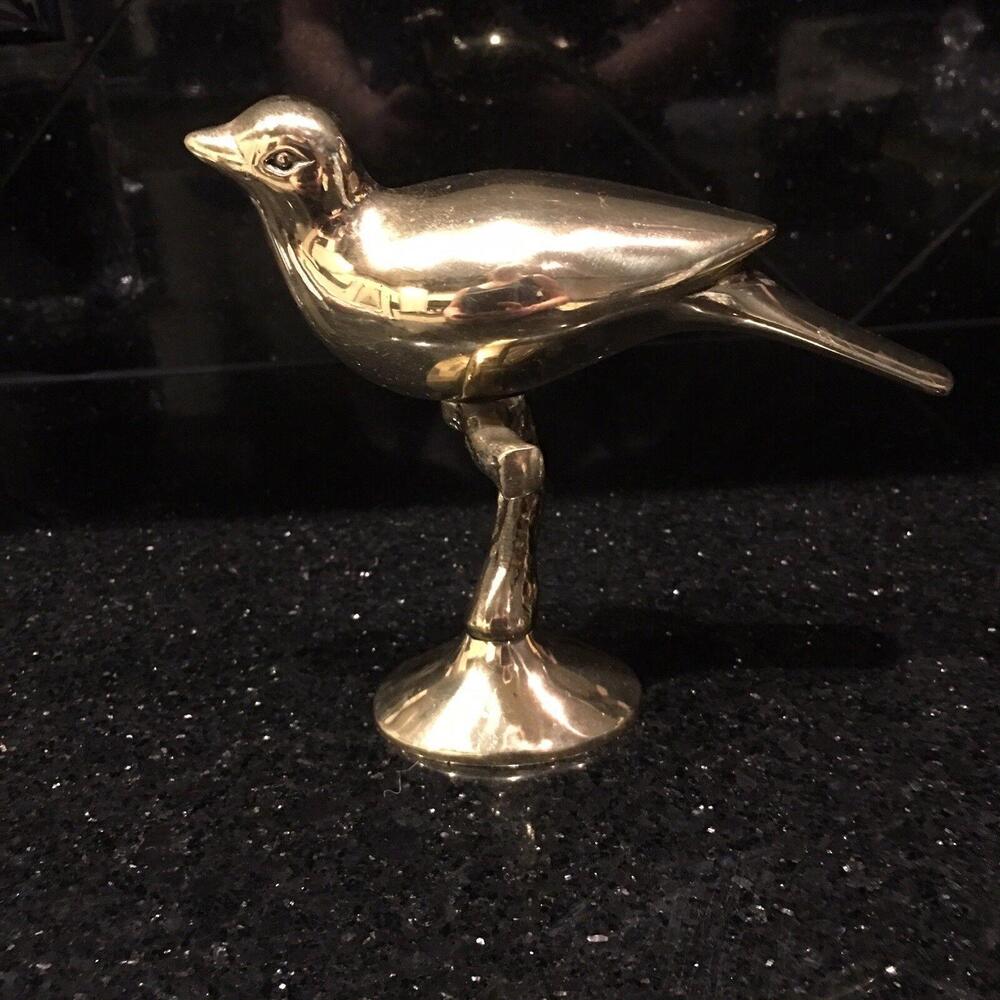 🌼Vintage Brass Bird Figurine Decorative Decor
